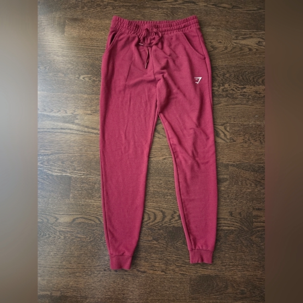 Gymshark Women's Maroon Joggers Sz.M